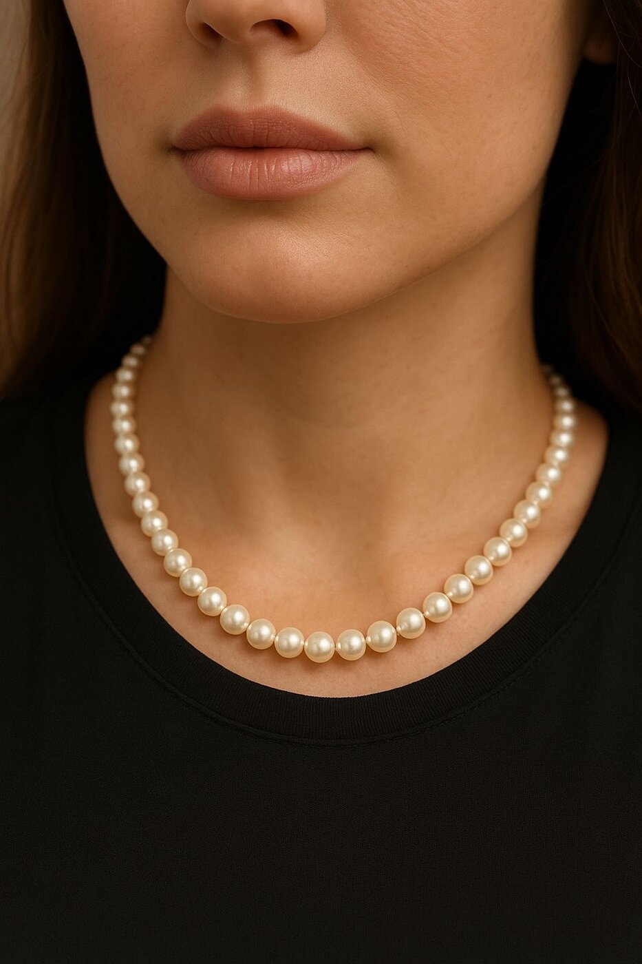 Necklace – Freshwater Pearls 8mm – 42/47cm