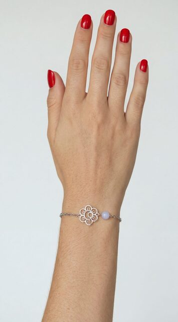 Bracelet Veronika – chain + chalcedony