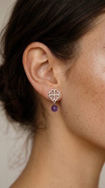 napich nausnic srdce zavadka amethyst (2)