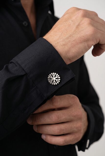 Trakovice flower 2 – cufflinks