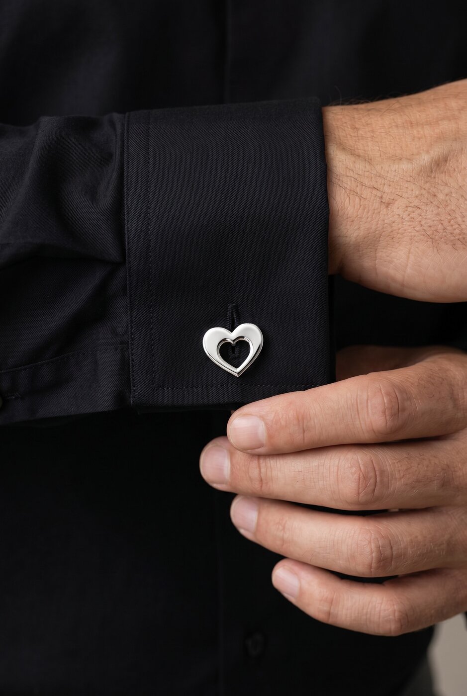 Ornamentation hearts – cufflinks