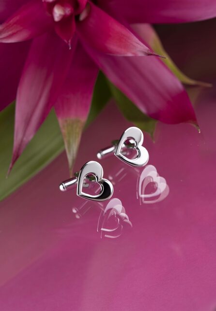 Ornamentation hearts – cufflinks
