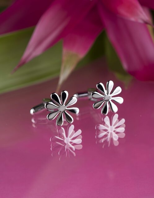 Trakovice flower 1 – cufflinks