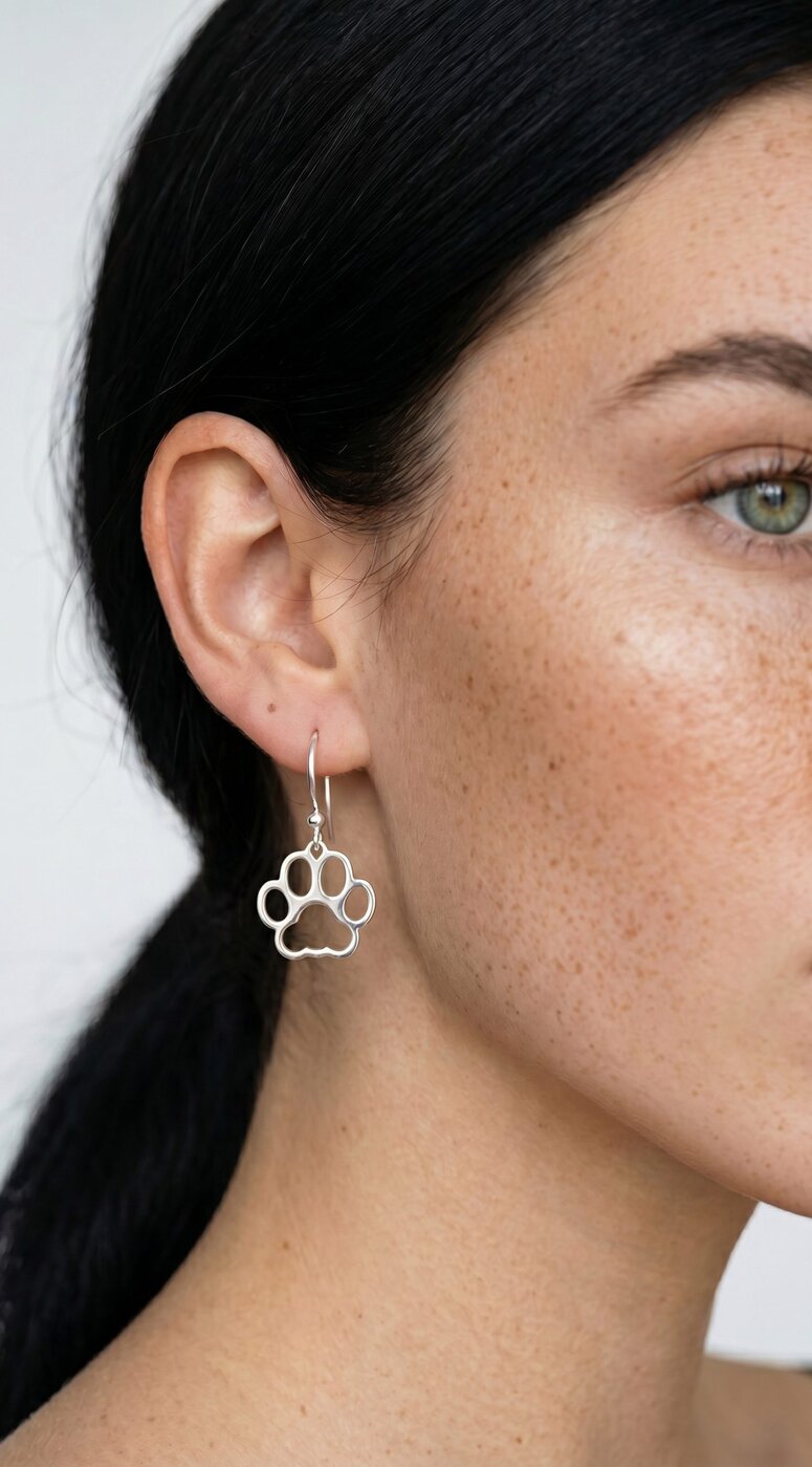 Earrings paw – cat Izi 2