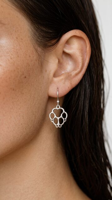 Earrings paw – dog Cami