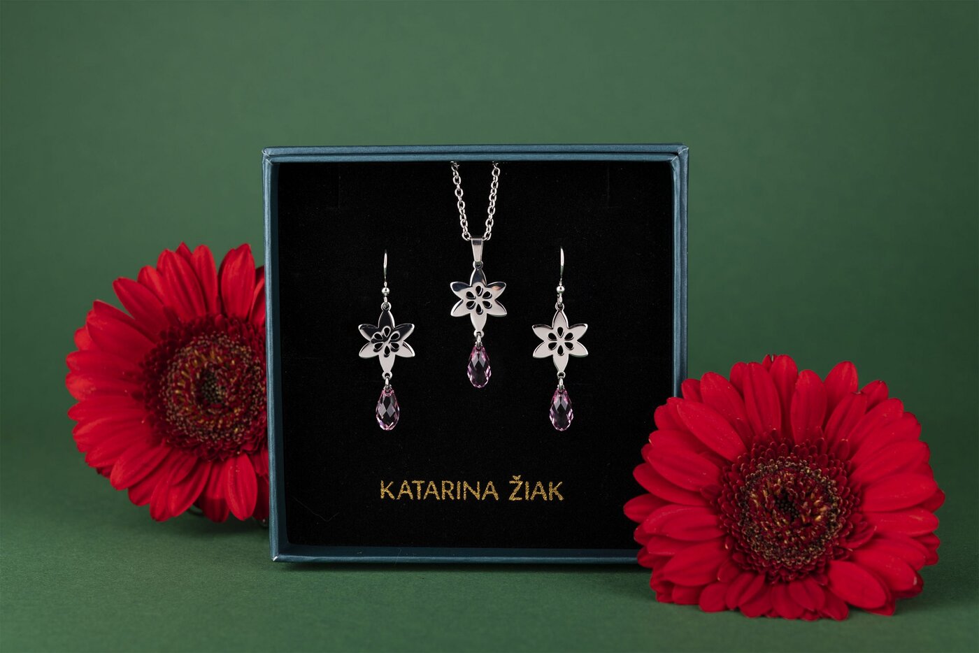 Set – klematis 6 – Swarovski