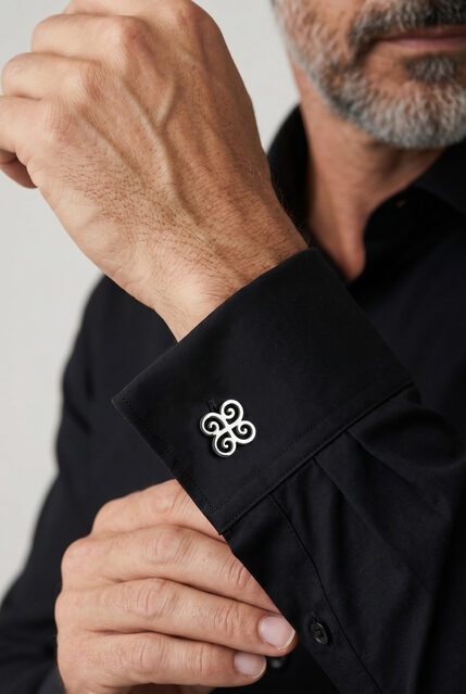 Wire spirals – cufflinks