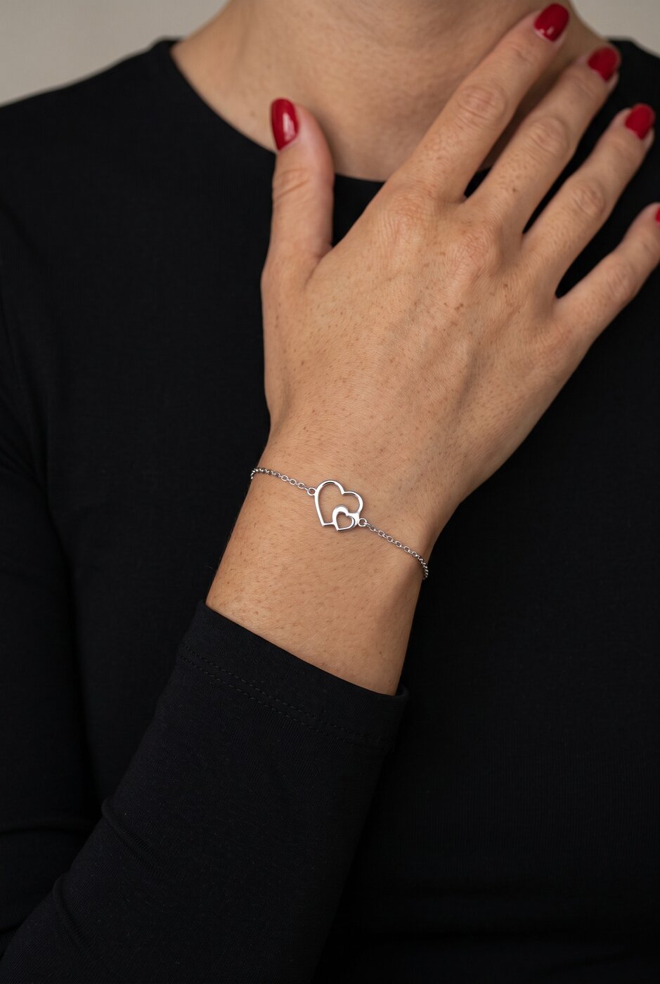 Bracelet heart ornament – chain