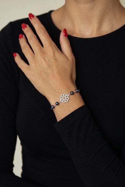 Bracelet Libay daisy – chain + pearls