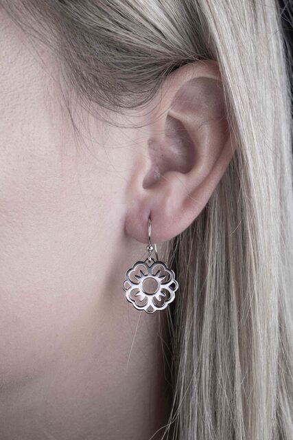 Earrings blueprint forget-me-not