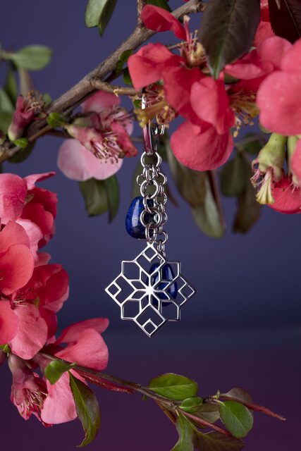 Key ring – Novohrad ornament + tear lapis