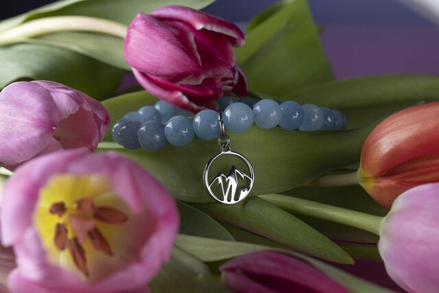 Bracelet mountains circle 1 (various gemstones to choose from)