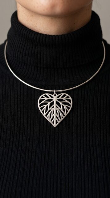 Hoop choker necklace linden tree