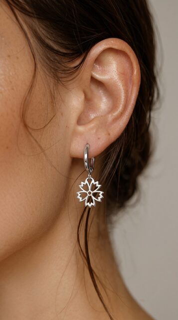Earrings Ábelová cornflower