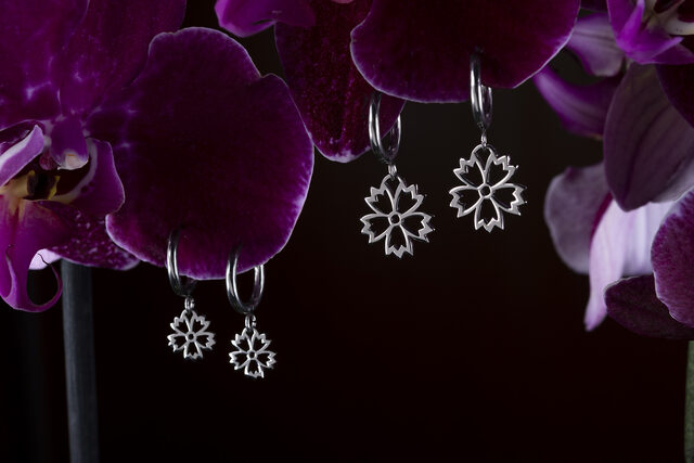 Earrings Ábelová cornflower