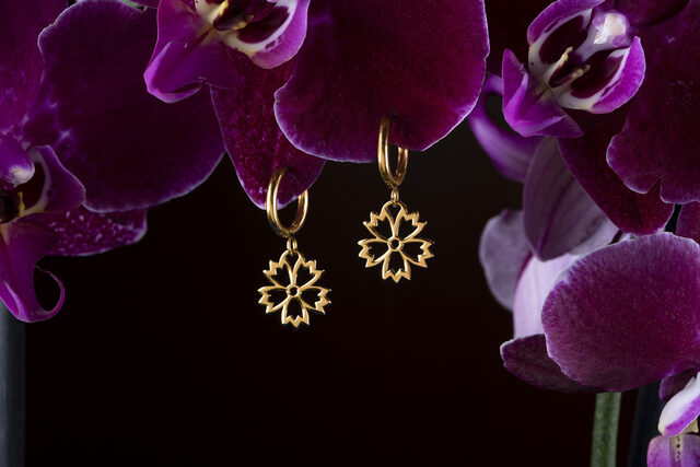 Earrings Ábelová cornflower