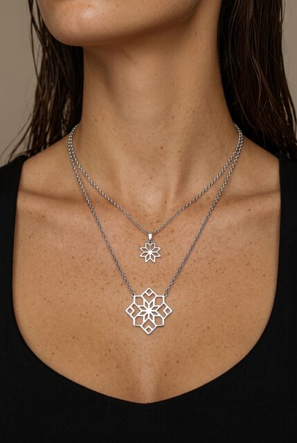 Double row necklace Novohrad star 1
