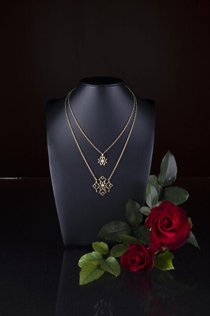 Double row necklace Novohrad star 1