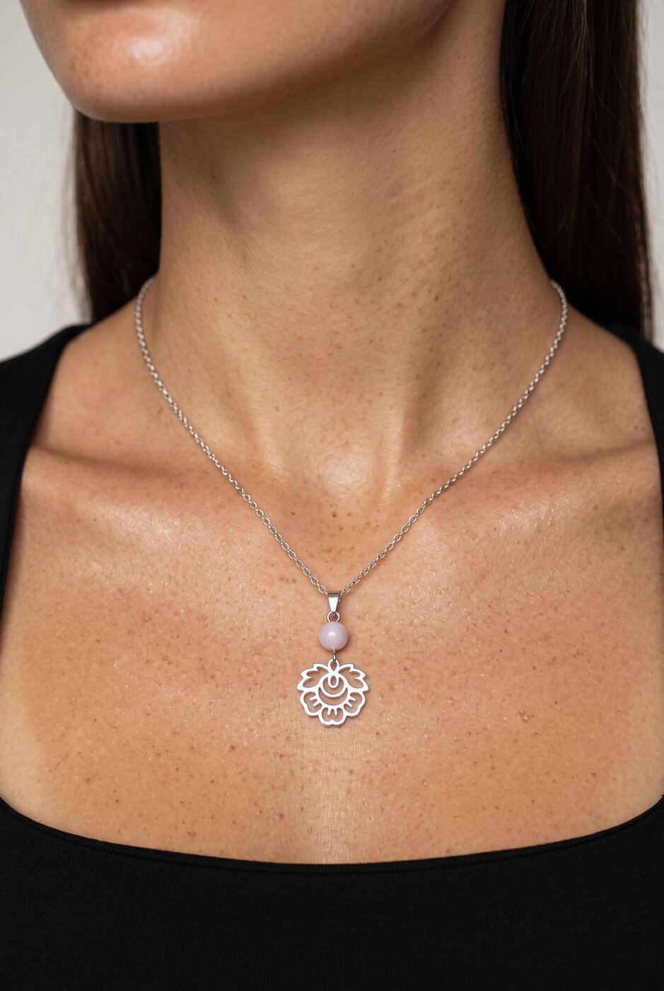 Pendant Ábelová flower 2 – kunzite