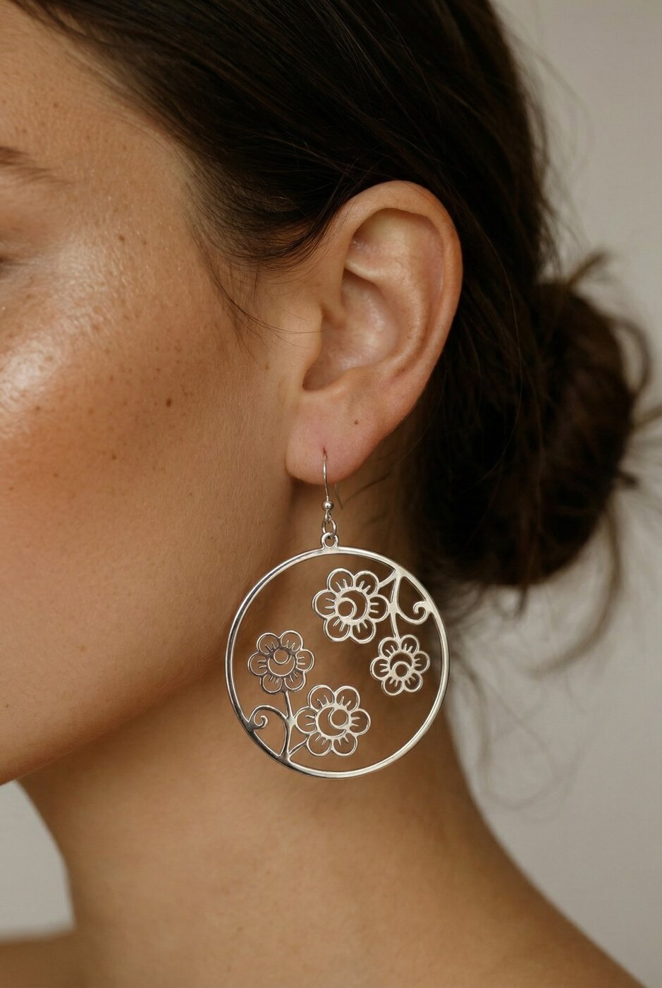 Earrings flower Veronika – circle 2