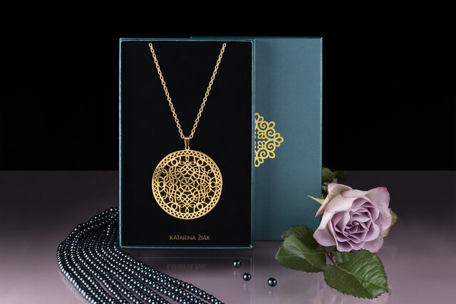 Pendant wire craft ornament circle 1