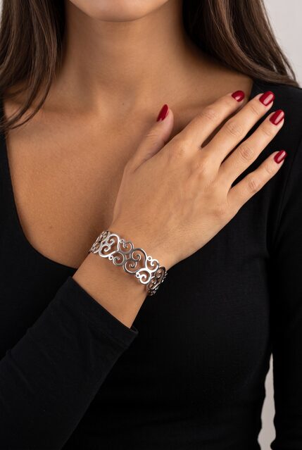 Bracelet wire craft ornament – heart strip narrow 1