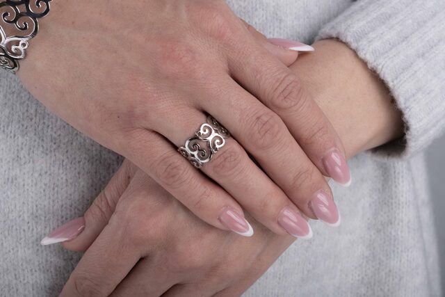 Ring wire craft – heart 2