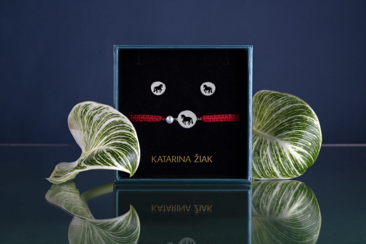 Set Piaf – napichovacie náušnice + náramok s perlou