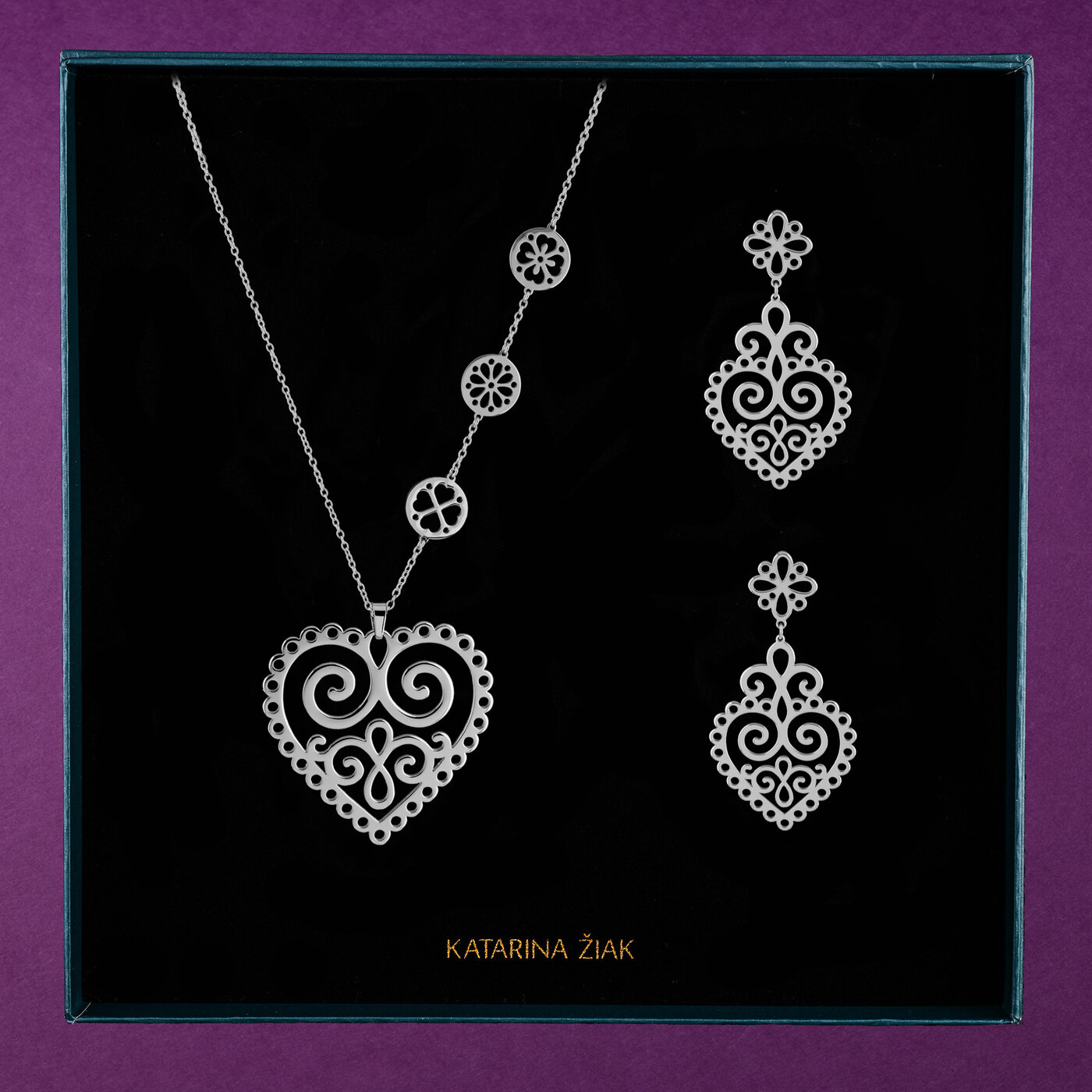Set – Ornamental hearts 1