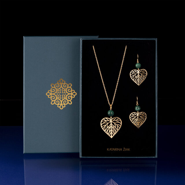 Set linden + malachite