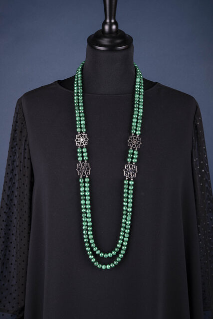 Necklace Novohrad stars – malachite