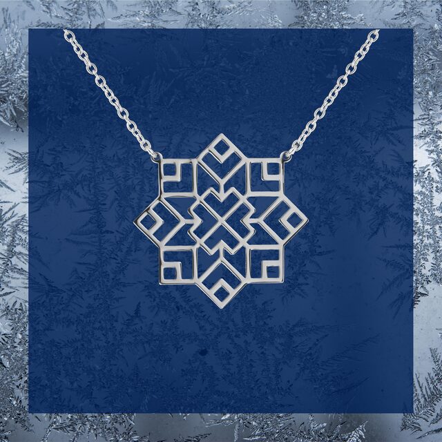 Novohrad ornament hviezda nahrdelnik n