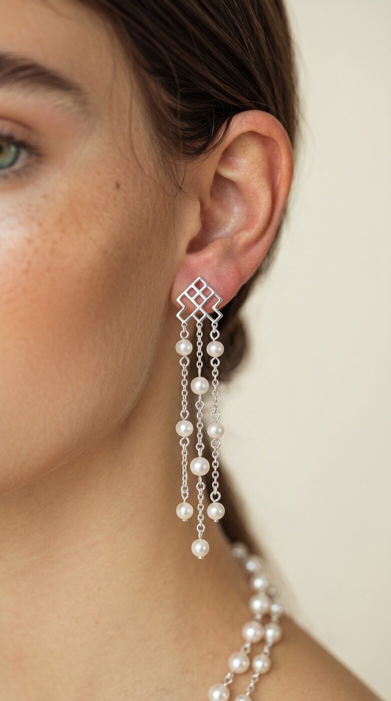 Studs – Novohrad waterfall + pearls 1
