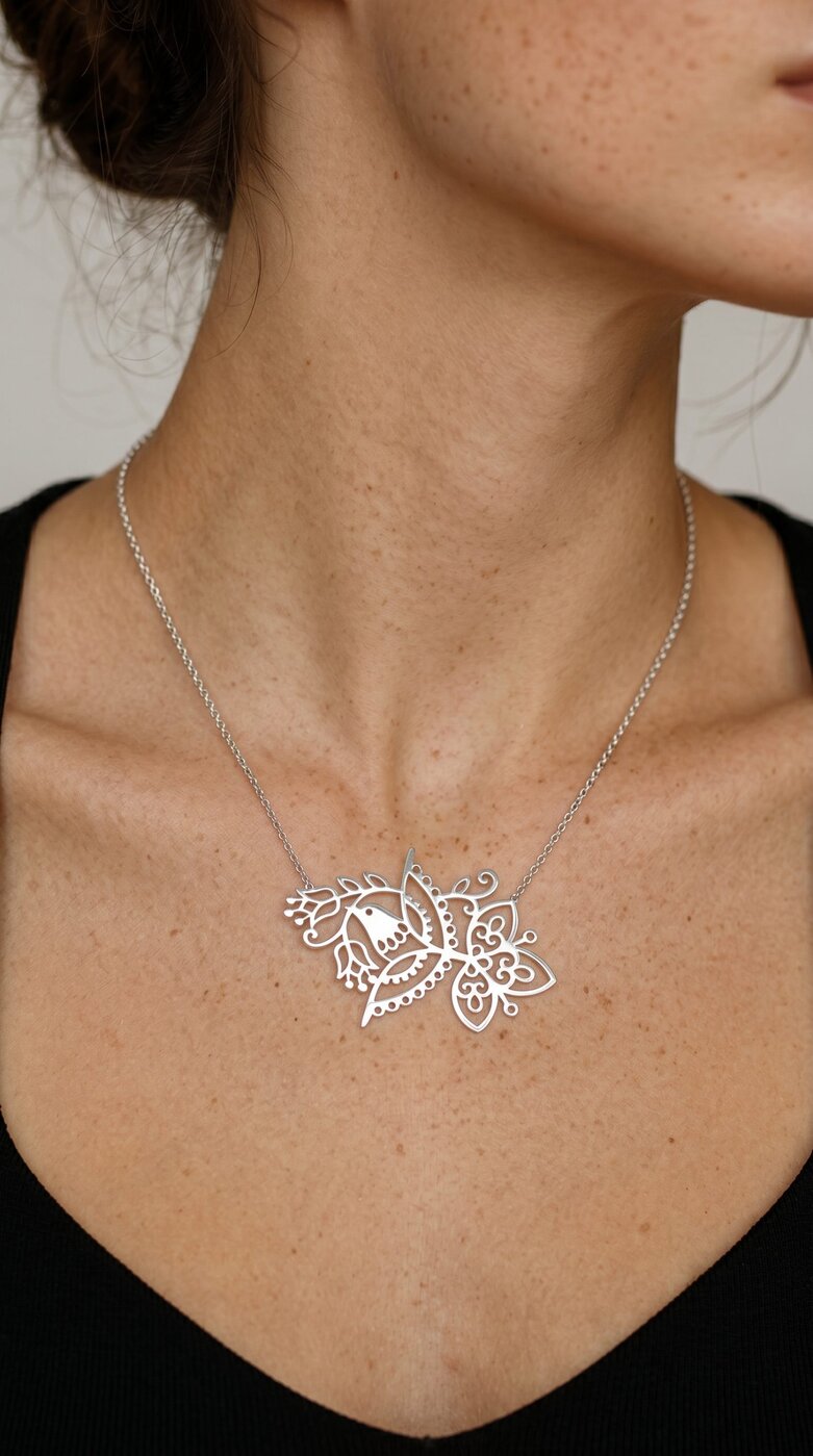 Necklace vajnory birdie – short
