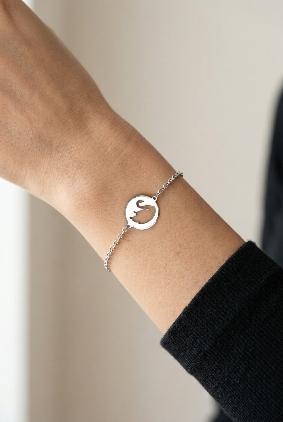 Bracelet swan - circle 1