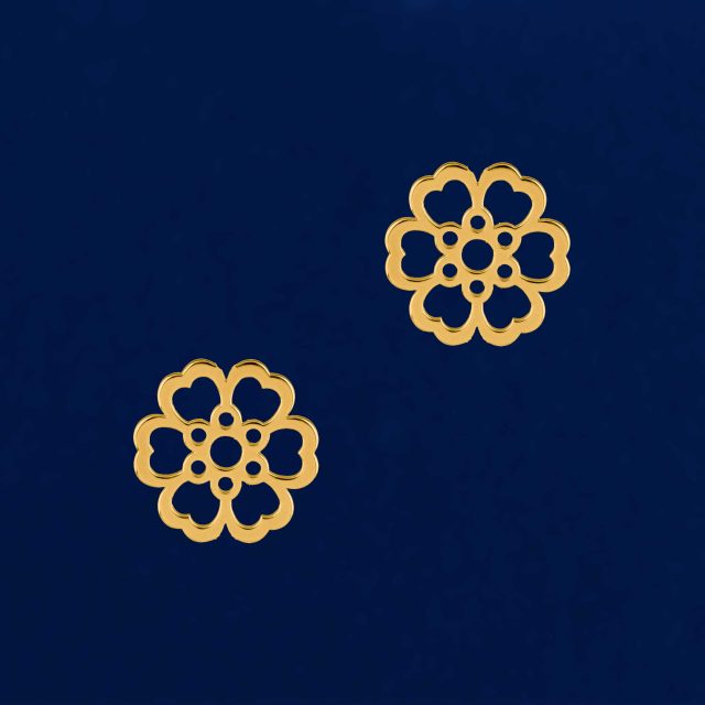 Studs - wild rose