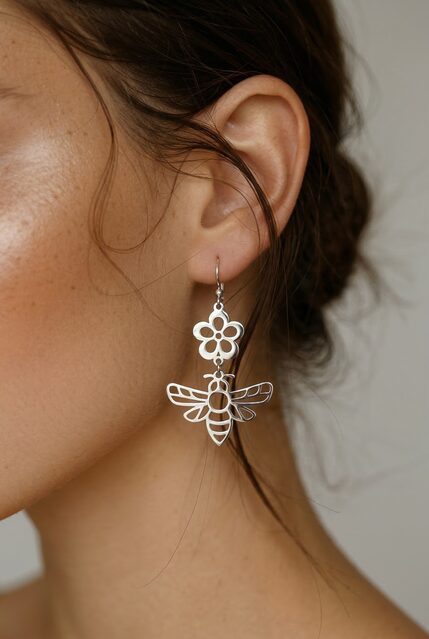 Earrings bee 3