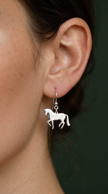 Earrings piaffe – mini horse