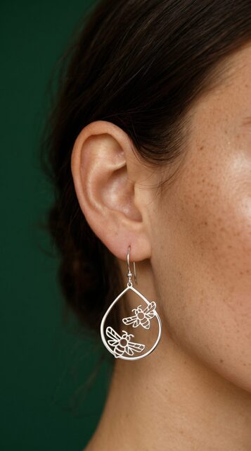 Earrings bee – tear
