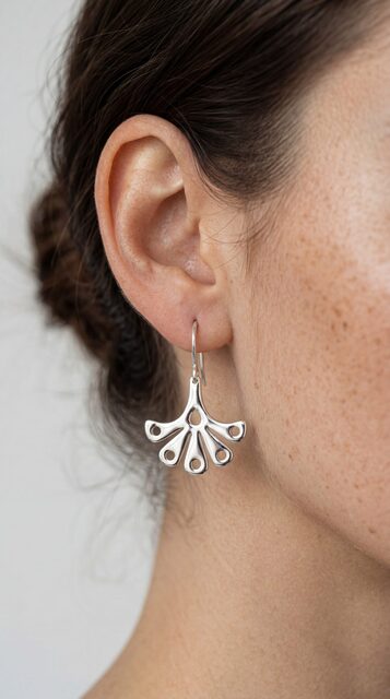 Earrings Trakovice 10 – small fan