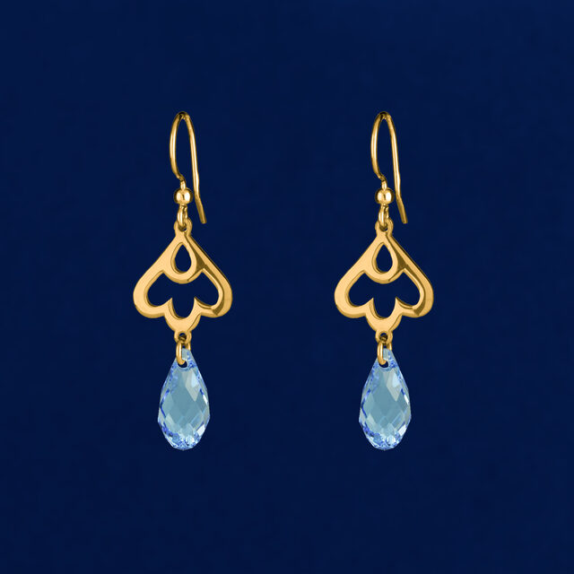 Náušnice snežienka swarovski – krátka