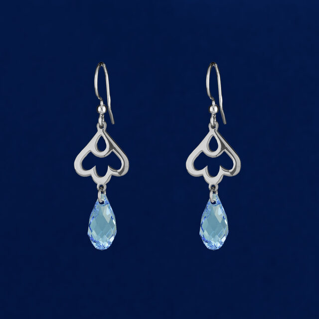 Earrings snowdrop swarovski – short