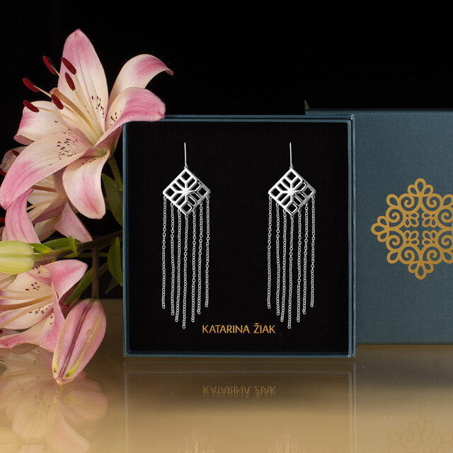 Earrings Gatra waterfall – small