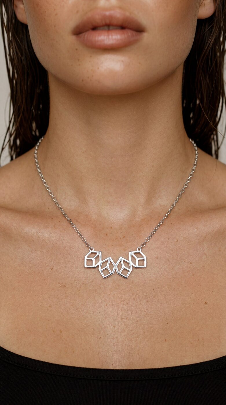 Necklace geometry mini – short