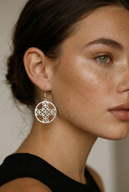 Earrings infinity – circle 1