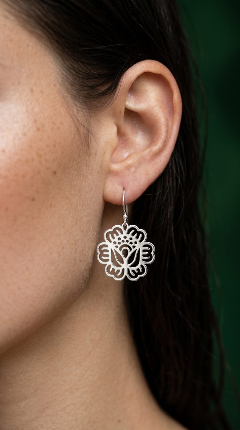 Earrings poppy 1 – mini