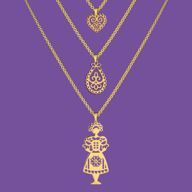 Three-row necklace Nevesta hôľ