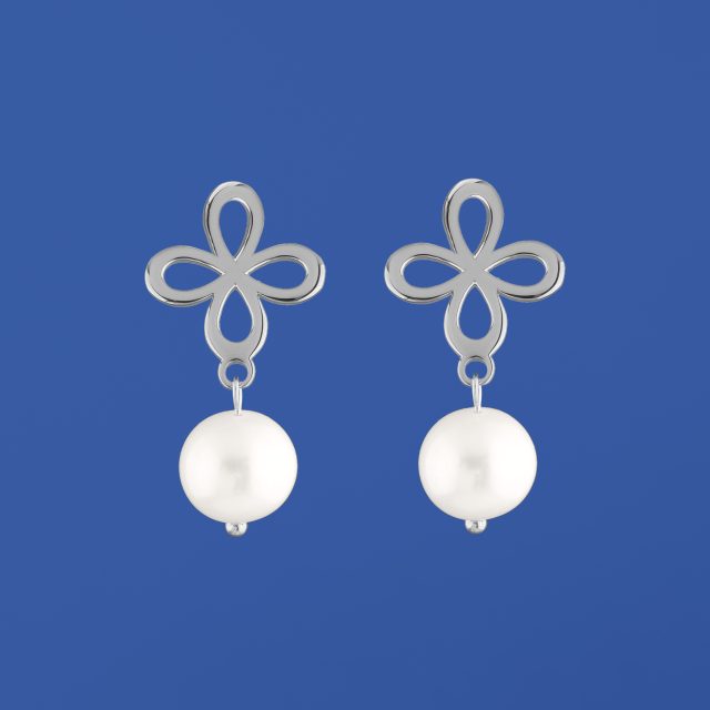 Studs infinity 1 +pearls -short