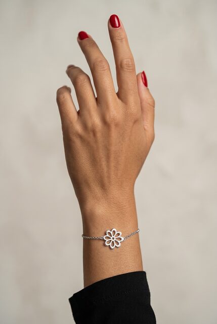 Bracelet folk flower - marguerite