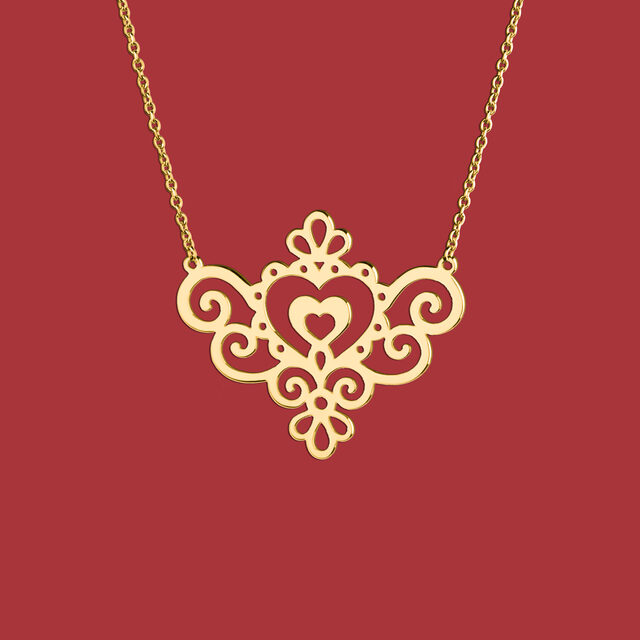 Náhrdelník Ornamentika – srdiečka 2